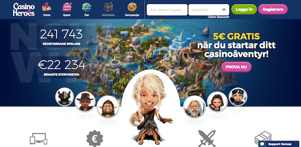 Casino Heroes skärmdump