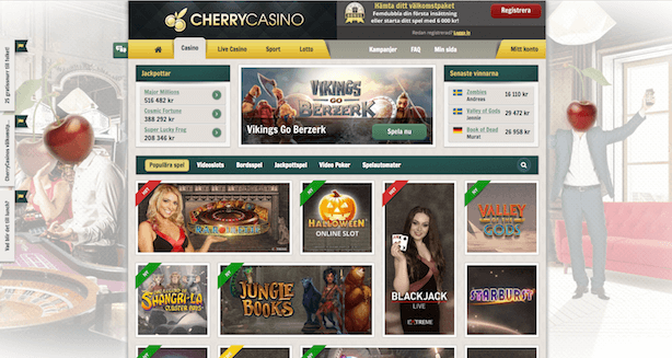 Cherry Casino skärmdump