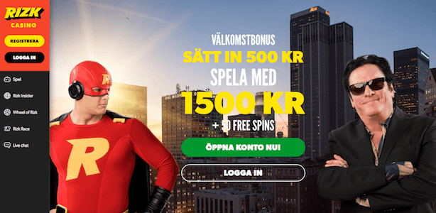 Rizk Casino skärmdump