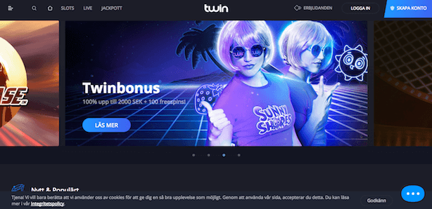 Twin Casino skärmdump