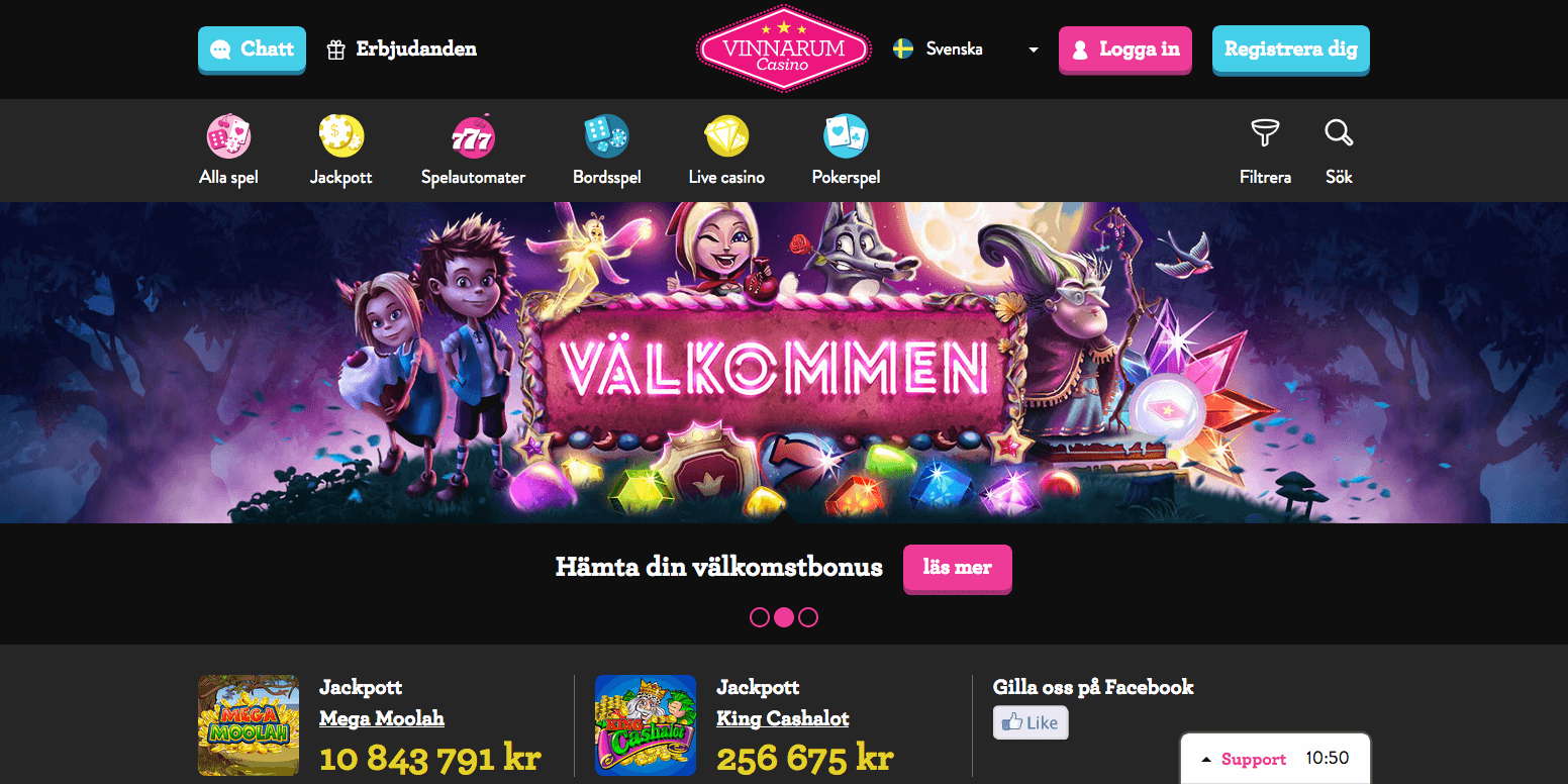 Vinnarum skärmdump