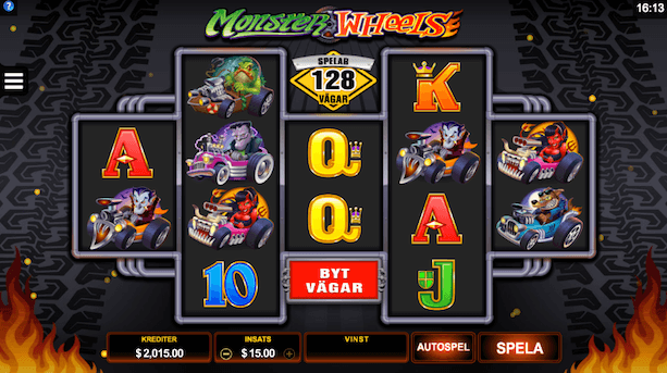Monster Wheels slot skärmdump