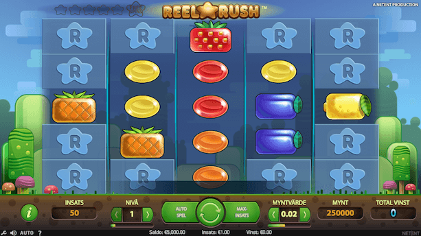 Reel Rush slot skärmdump