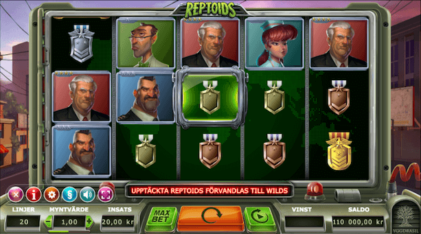 Reptoids slot skärmdump